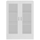 Vitrine Cabinet White 82.5x30.5x115 cm Engineered Wood