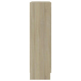 Vitrine Cabinet Sonoma Oak 82.5x30.5x115 cm Engineered Wood - Rear View