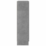 Vitrine Cabinet Concrete Grey 82.5x30.5x115 cm Engineered Wood - Rear View