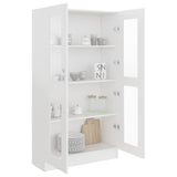 Vitrine Cabinet White 82.5x30.5x150 cm Engineered Wood - Top-Down View