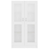 Vitrine Cabinet White 82.5x30.5x150 cm Engineered Wood
