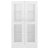 Vitrine Cabinet High Gloss White 82.5x30.5x150 cm Engineered Wood