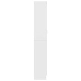 Vitrine Cabinet White 82.5x30.5x185 cm Engineered Wood