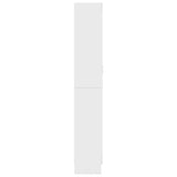 Vitrine Cabinet White 82.5x30.5x185 cm Engineered Wood - Close-Up Angle