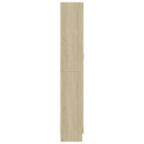 Vitrine Cabinet Sonoma Oak 82.5x30.5x185 cm Engineered Wood