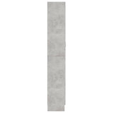 Vitrine Cabinet Concrete Grey 82.5x30.5x185.5 cm Engineered Wood - Rear View