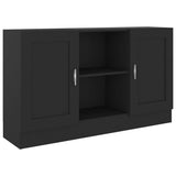 Sideboard Black 120x30.5x70 cm Engineered Wood - Front View