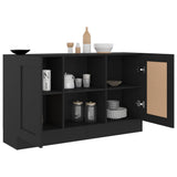Sideboard Black 120x30.5x70 cm Engineered Wood - Top-Down View