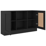 Sideboard Black 120x30.5x70 cm Engineered Wood - 45-Degree Angle