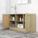 Sideboard Sonoma Oak 120x30.5x70 cm Engineered Wood - Side View