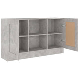 Sideboard Concrete Grey 120x30.5x70 cm Engineered Wood - 45-Degree Angle