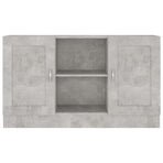 Sideboard Concrete Grey 120x30.5x70 cm Engineered Wood