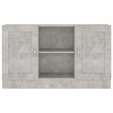 Sideboard Concrete Grey 120x30.5x70 cm Engineered Wood - Rear View