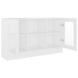 Vitrine Cabinet White 120x30.5x70 cm Engineered Wood - Top-Down View