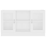 Vitrine Cabinet White 120x30.5x70 cm Engineered Wood - 45-Degree Angle