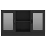 Vitrine Cabinet Black 120x30.5x70 cm Engineered Wood