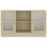 Vitrine Cabinet Sonoma Oak 120x30.5x70 cm Engineered Wood