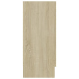 Vitrine Cabinet Sonoma Oak 120x30.5x70 cm Engineered Wood
