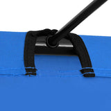 Camping Bed 180x60x19 cm Oxford Fabric and Steel Blue - Top-Down View