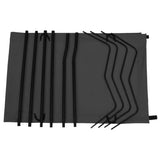 Camping Bed 180x60x19 cm Oxford Fabric and Steel Black