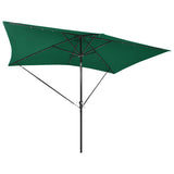 Wind Protection Band Set for Parasol Black Polypropylene - Top-Down View