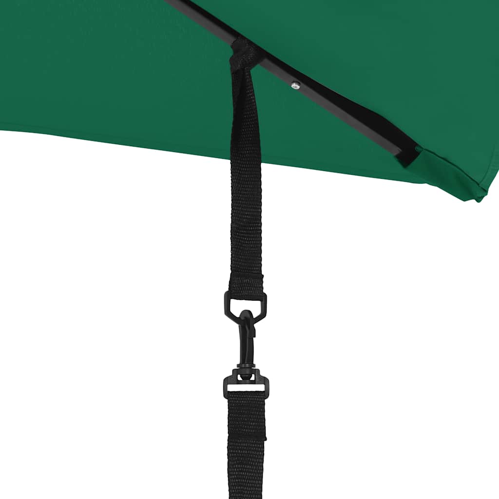 Wind Protection Band Set for Parasol Black Polypropylene