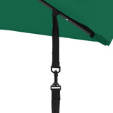 Wind Protection Band Set for Parasol Black Polypropylene