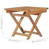 Folding Sun Lounger with Table Solid Teak Wood - Extra Image
