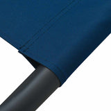 Outdoor Lounge Bed with Canopy and Pillows Blue - Rear View