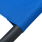 Outdoor Lounge Bed Fabric Blue