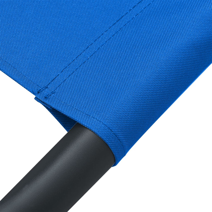 Outdoor Lounge Bed Fabric Blue