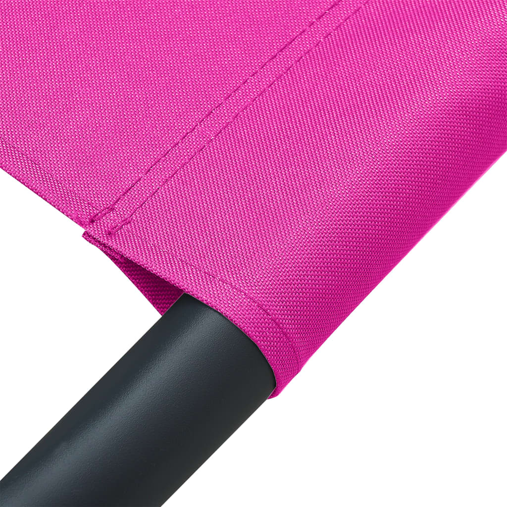 Outdoor Lounge Bed Fabric Pink