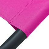 Outdoor Lounge Bed Fabric Pink - Rear View