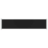 Patio Retractable Side Awning 140x600 cm Black