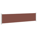 Patio Retractable Side Awning 140x600 cm Brown