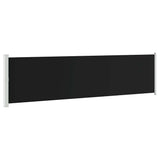 Patio Retractable Side Awning 600x160 cm Black