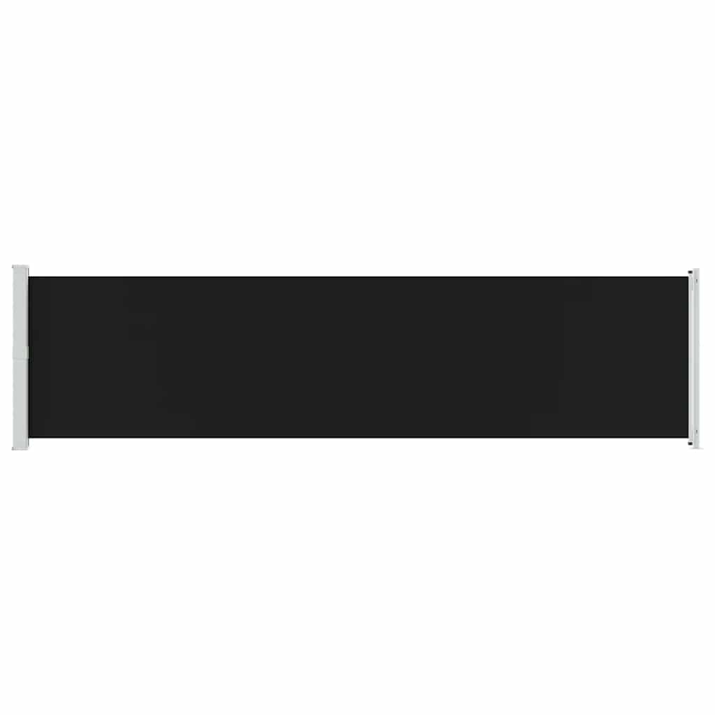 Patio Retractable Side Awning 600x160 cm Black