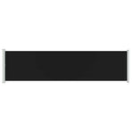 Patio Retractable Side Awning 600x160 cm Black