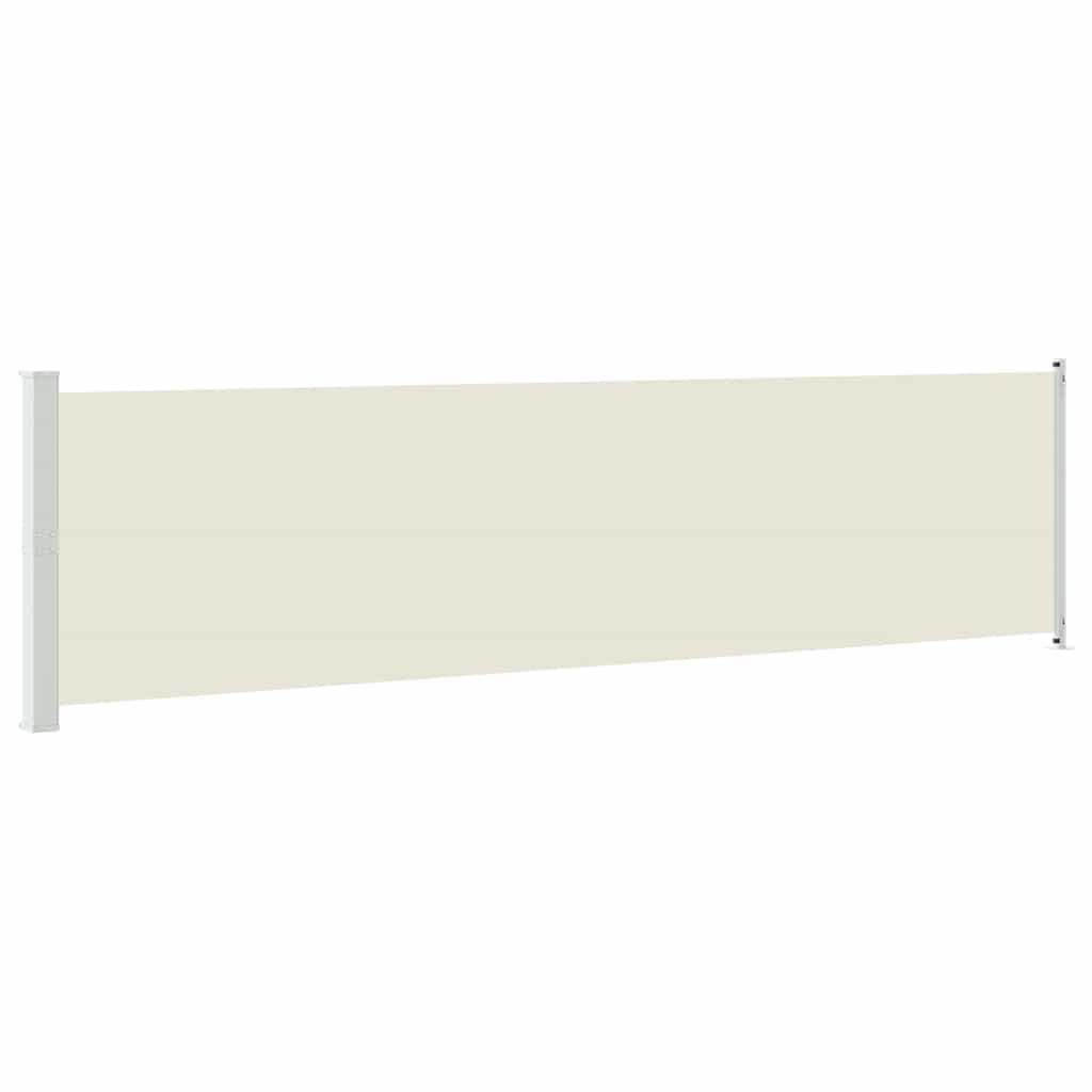 Patio Retractable Side Awning 600x160 cm Cream