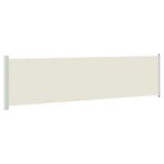 Patio Retractable Side Awning 614x160 cm Cream