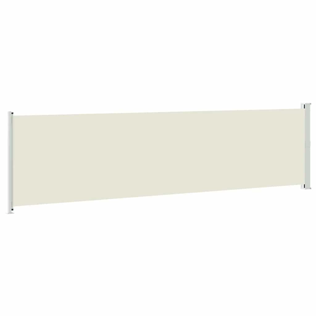 Patio Retractable Side Awning 600x160 cm Cream
