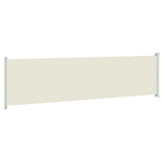 Patio Retractable Side Awning 614x160 cm Cream