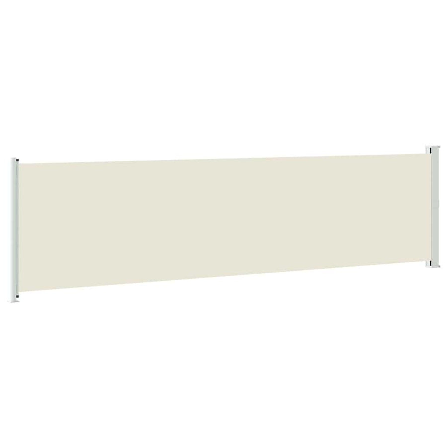 Patio Retractable Side Awning 614x160 cm Cream