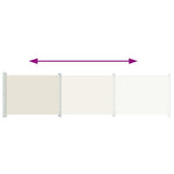 Patio Retractable Side Awning 600x160 cm Cream