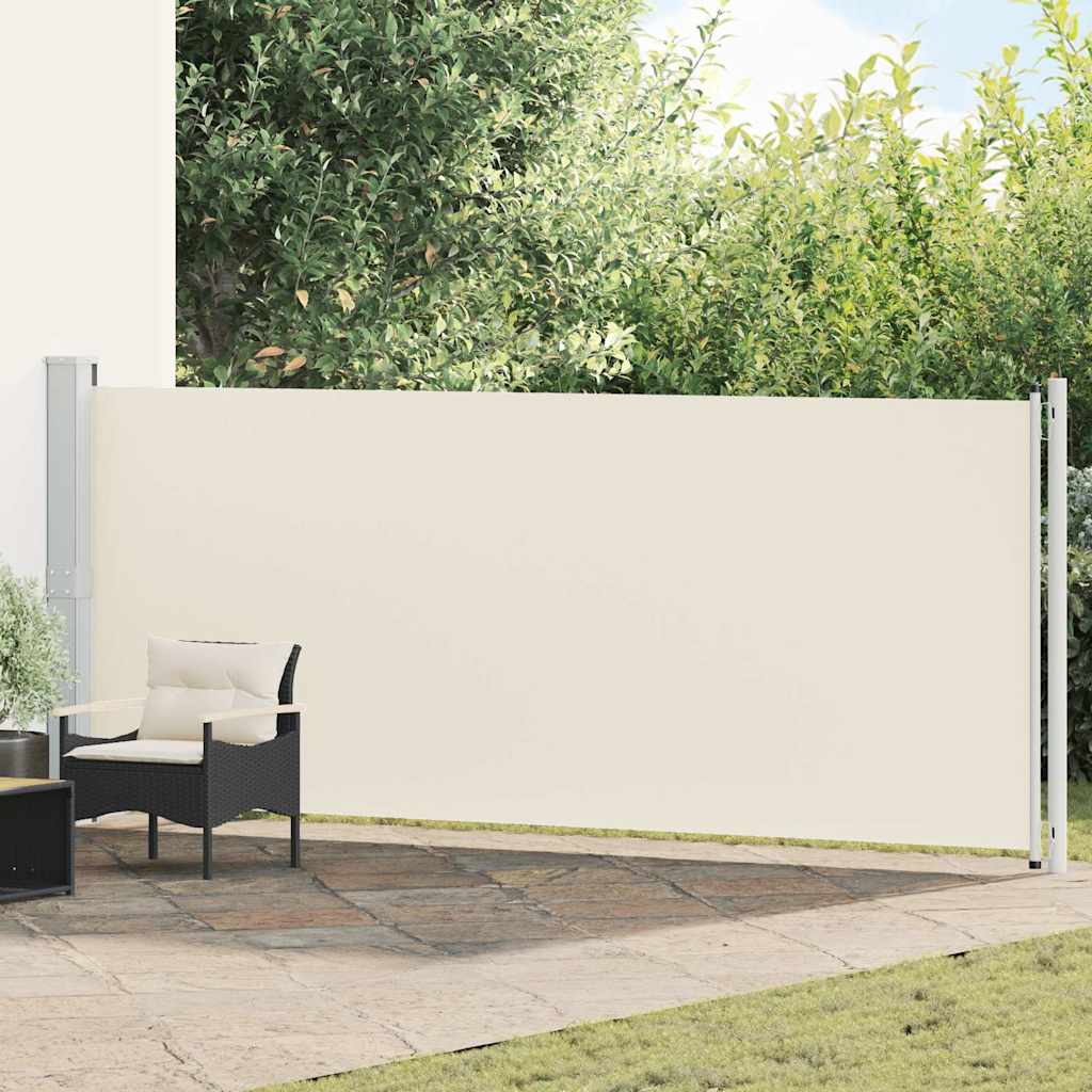 Patio Retractable Side Awning 600x160 cm Cream