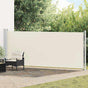 Patio Retractable Side Awning 614x160 cm Cream