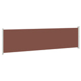 Patio Retractable Side Awning 614x160 cm Brown
