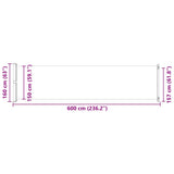 Patio Retractable Side Awning 614x160 cm Brown