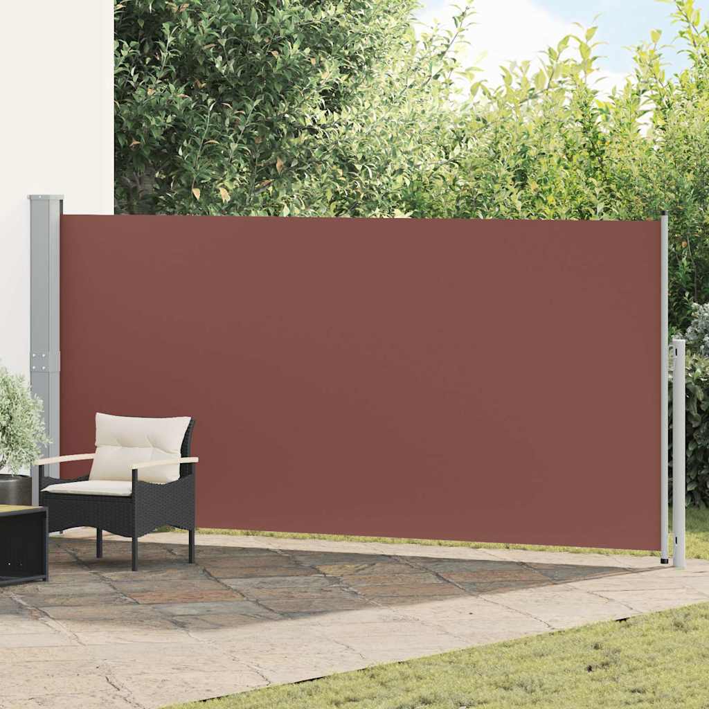 Patio Retractable Side Awning 600x170 cm Brown