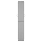 Patio Retractable Side Awning 140x1200 cm Black
